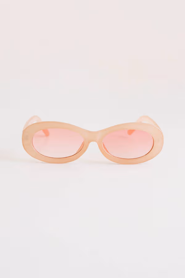 Spin Me Round Frame Sunglasses - Nude