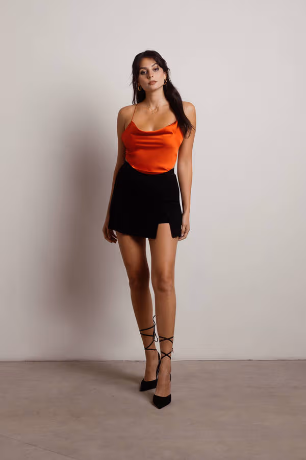 Addie Crop Top - Scarlet Red