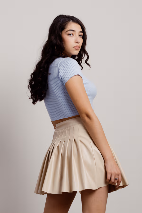 See Through You Crop Top - Yellow