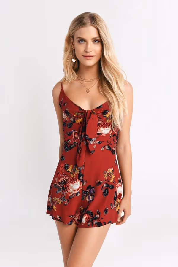 Hazel Floral Romper - Multi