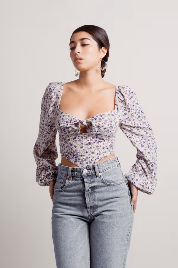 Geranium Corset Top - Violet