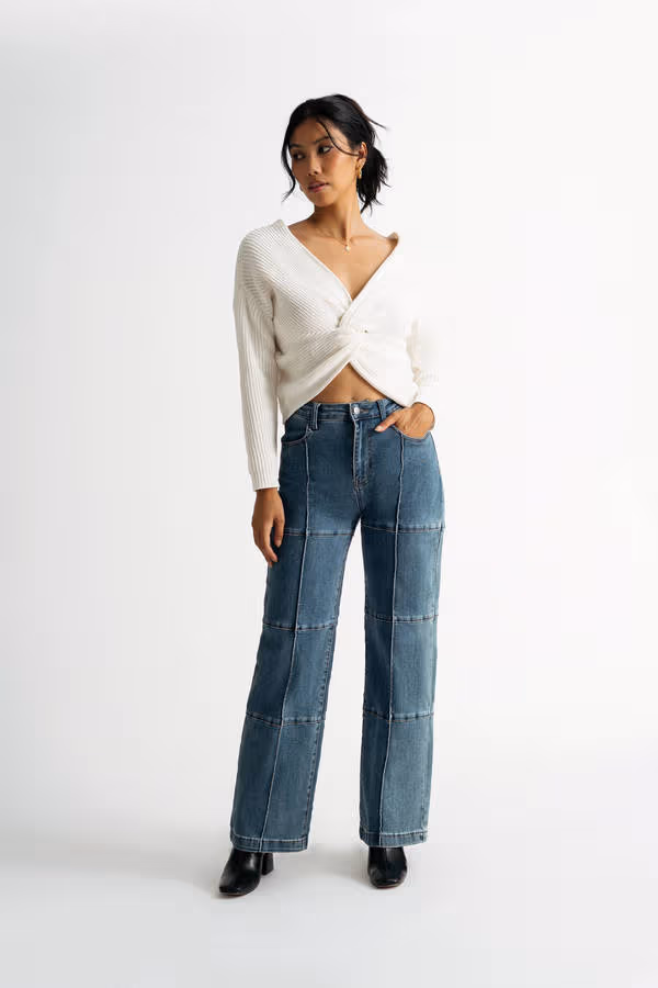 Carla Reversible Sweater - Ivory