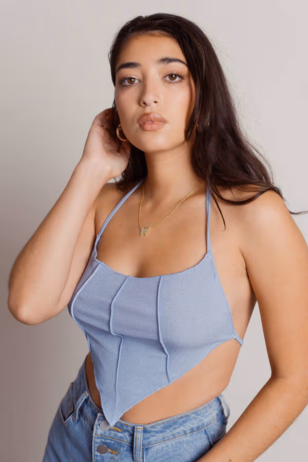 Evolved Crop Top - Oatmeal