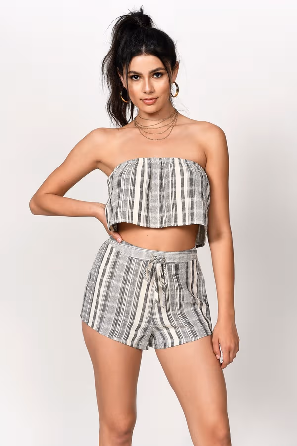 Fly Away Crop Top - Black