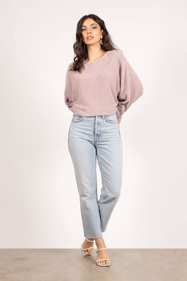 Stay Cozy Knit Sweater - Lilac