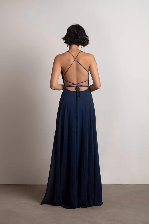 Last Touch Halter Cross Back Maxi Dress - Emerald