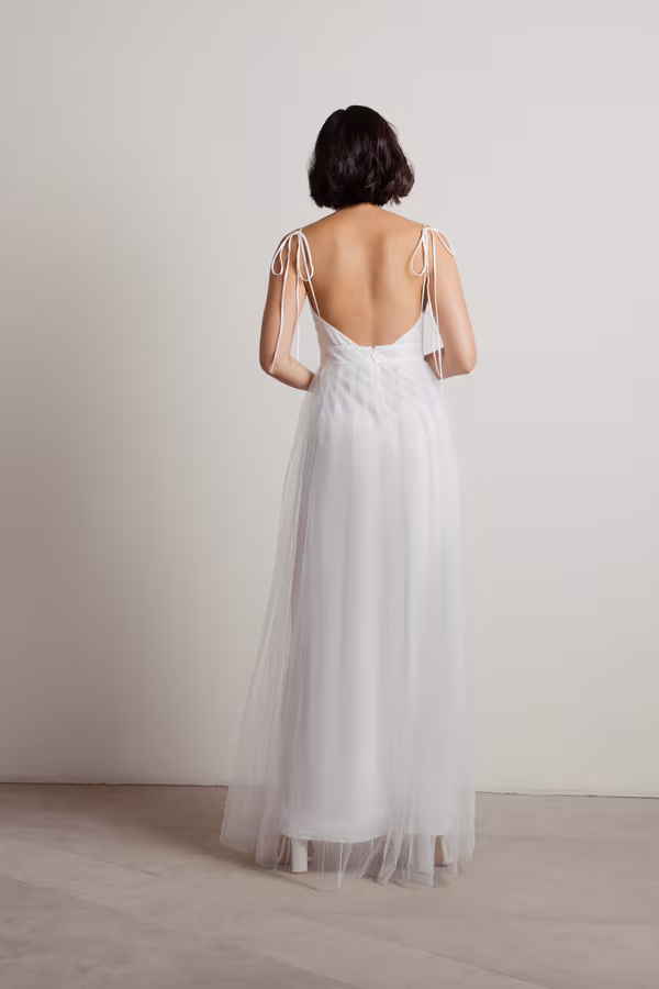 Slay The Night Deep V Double High Slit Maxi Dress - Black