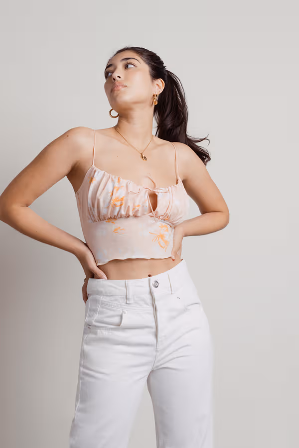 All About Me Crop Top - Pink