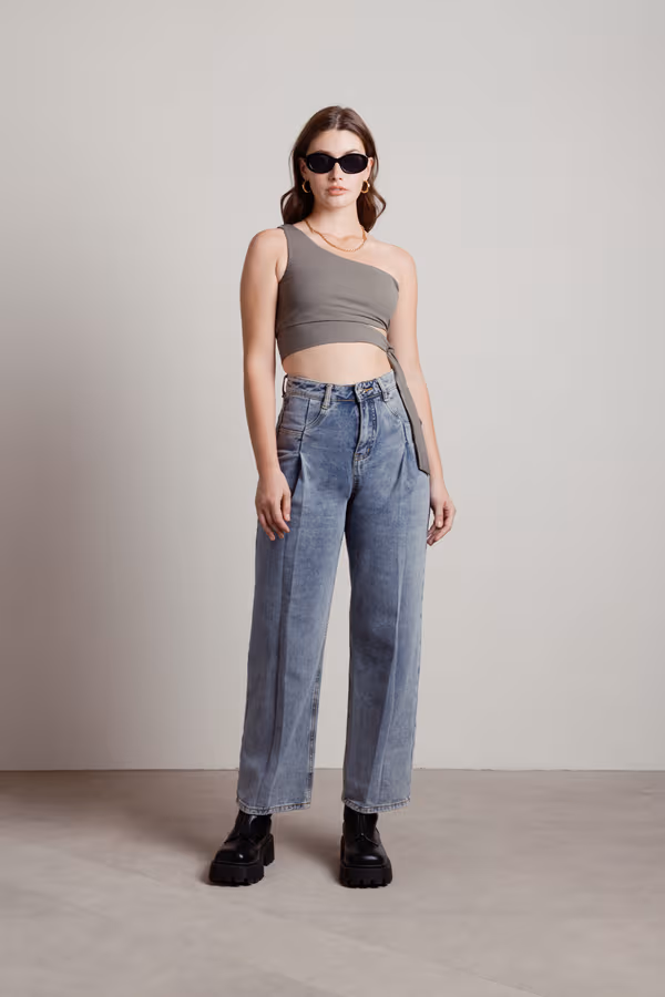 Ladies Night Crop Top - Black