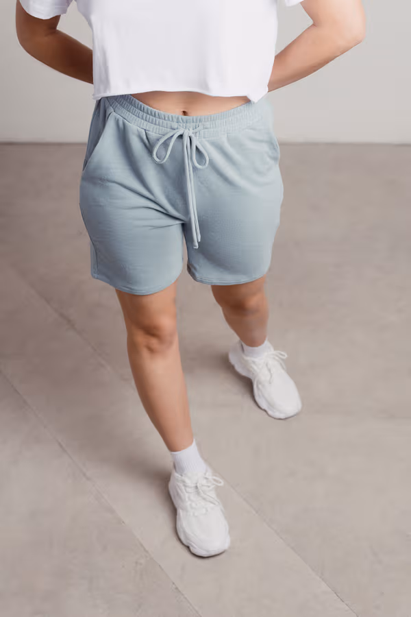 Take It Chill Sweat Shorts - Sage