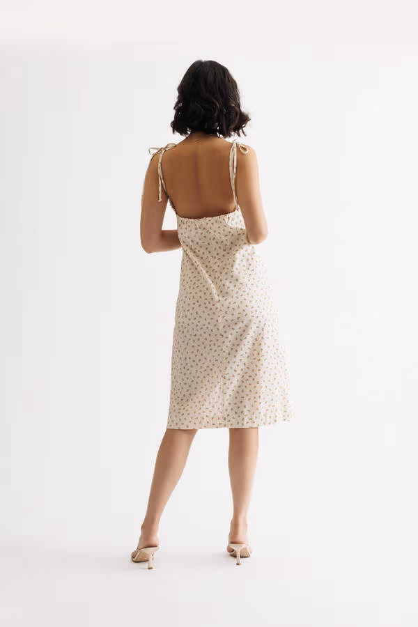 Feels Like Summer Floral Slit Mini Dress - Sky Blue