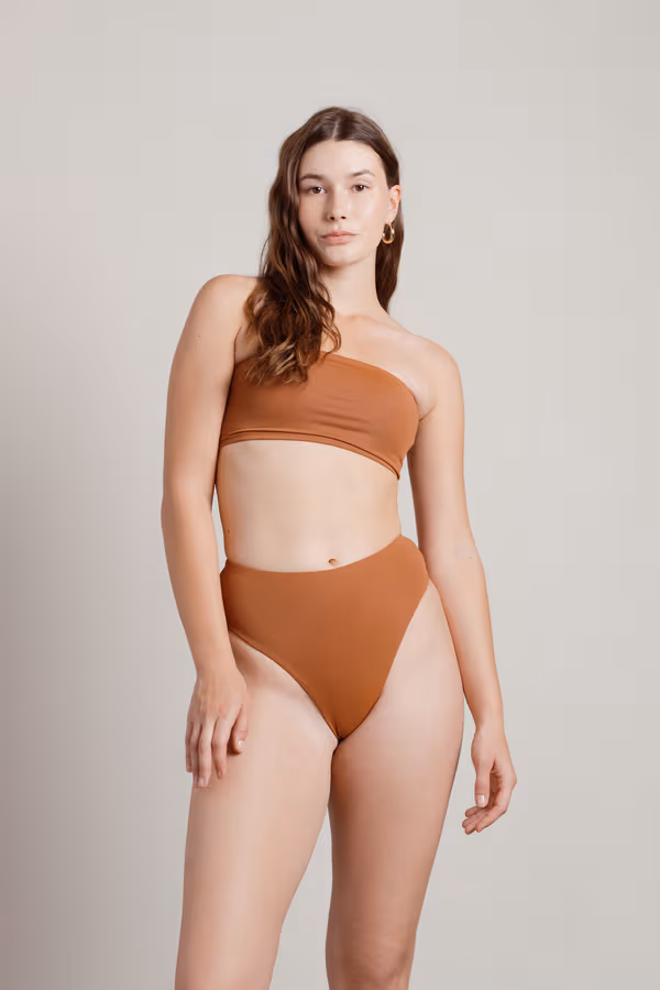 Seaside High Waist Bikini Set - Light Blue