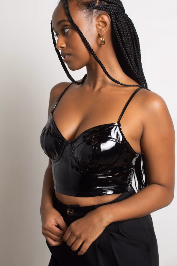 Joli Bustier Top - Black