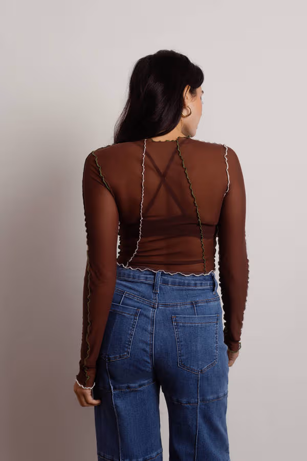 Saint Crop Top - Chocolate