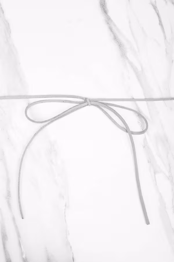 Knot Sure Choker Necklace - Grey