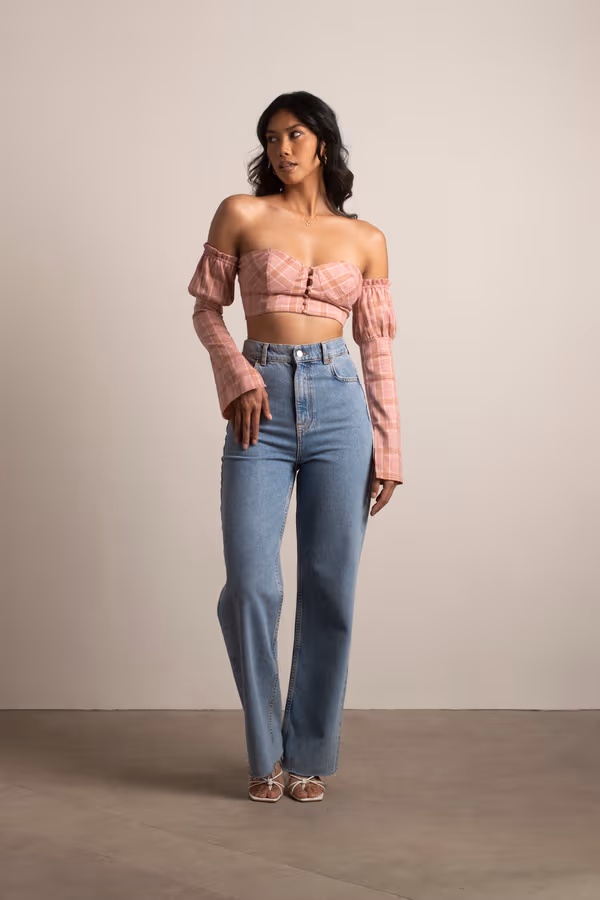 Winston Crop Top - Pink Multi