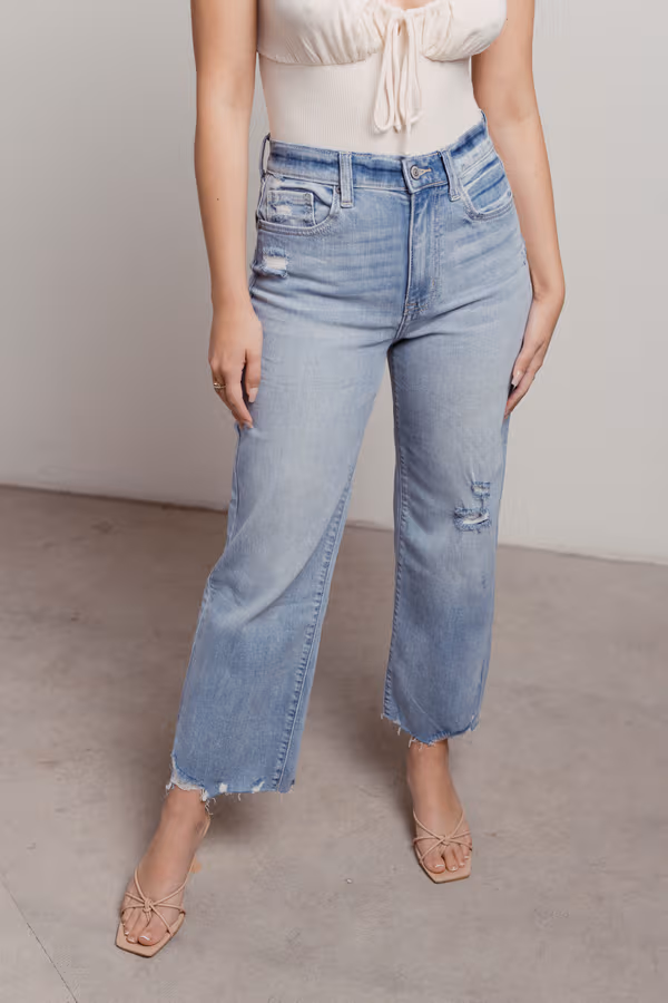 Gramercy Wide Leg Jeans - Light Wash