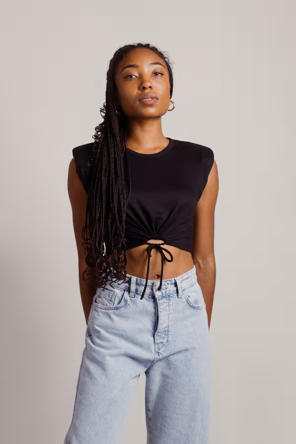 Take A Break Crop Top - Ivory