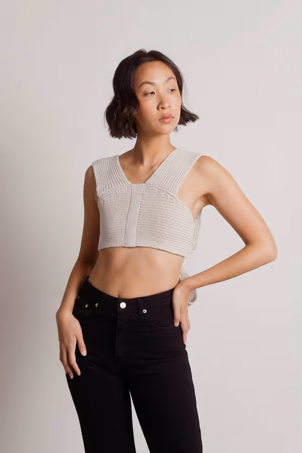 Meeko Crop Top - Kiwi Green