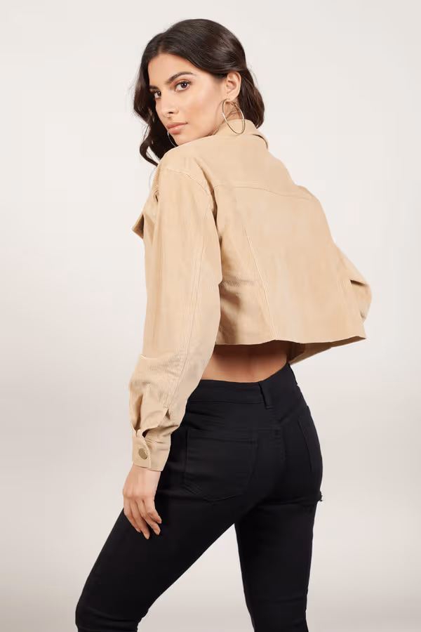 Ring the Alarm Corduroy Jacket - Sand