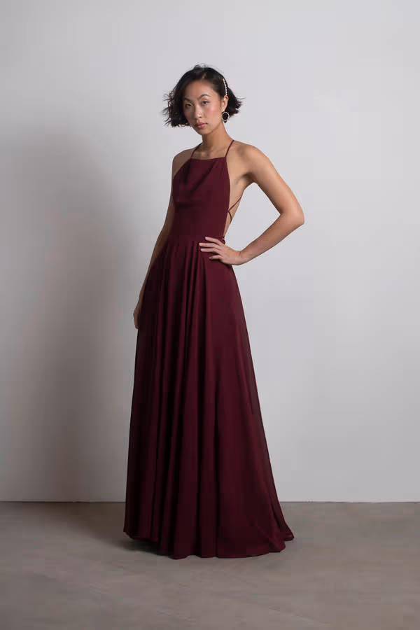 Last Touch Halter Cross Back Maxi Dress - Emerald