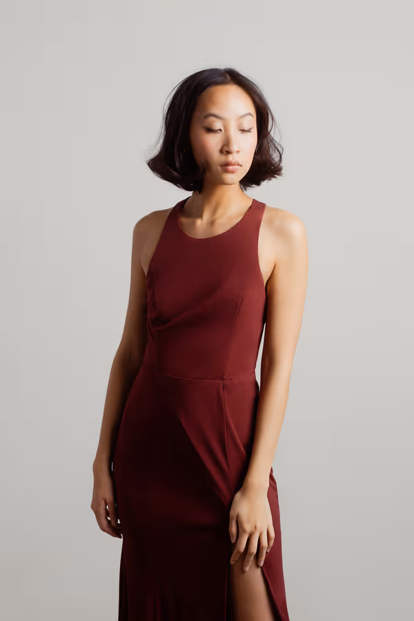 Glam Nights Cutout High Slit Maxi Dress - Emerald