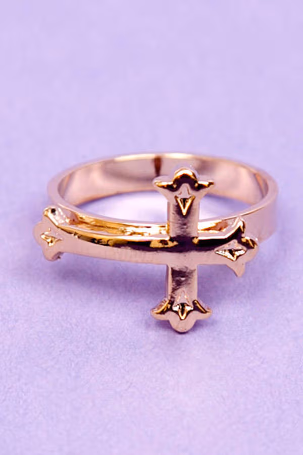 Victorian Cross Ring - Gold