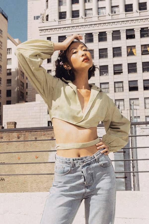 Fit The Bill Crop Top - Light Green