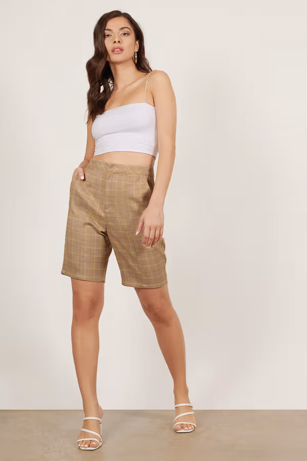 No Worries Bermuda Shorts - Tan