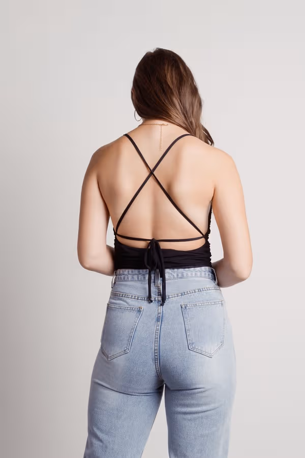 Kenzo Cross Back Bodysuit - Nude