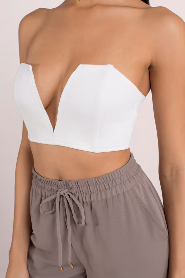 Better Than Yours Crop Top - Ivory