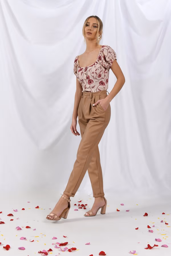 Britanna Floral Blouse - Mauve Multi