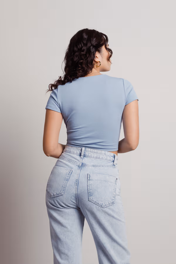 Sweetie Crop Top - Blue