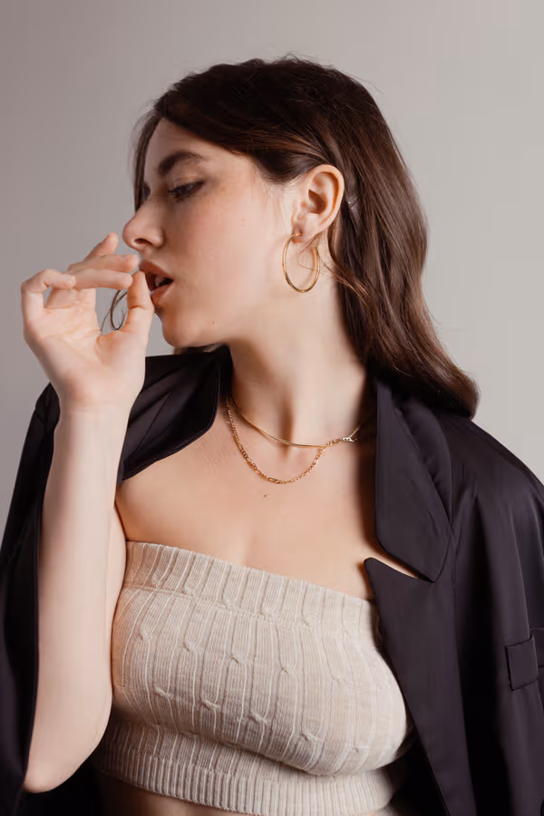 Monique Ribbed Tube Top Pants Set - Beige