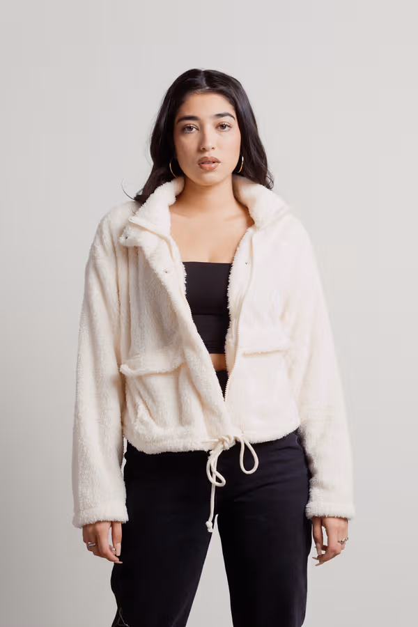 Cozy Cabin Fleece Jacket - Ivory