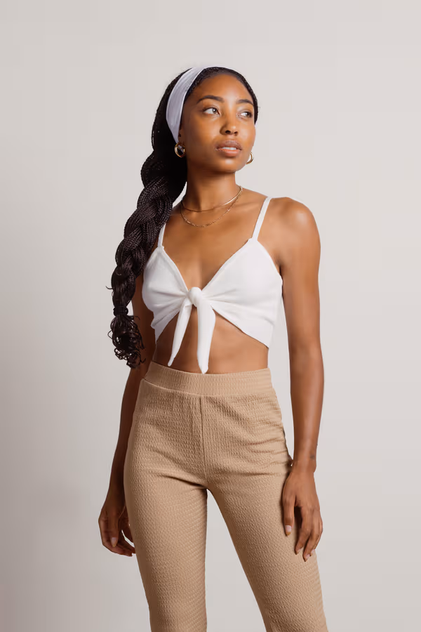 Avalon Crop Top - White