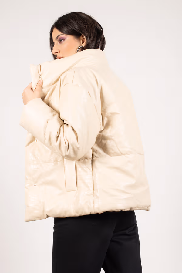 Lanie Puffer Jacket - Cream