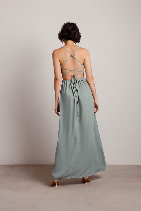 My Moment Crochet High Slit Maxi Dress - Off White