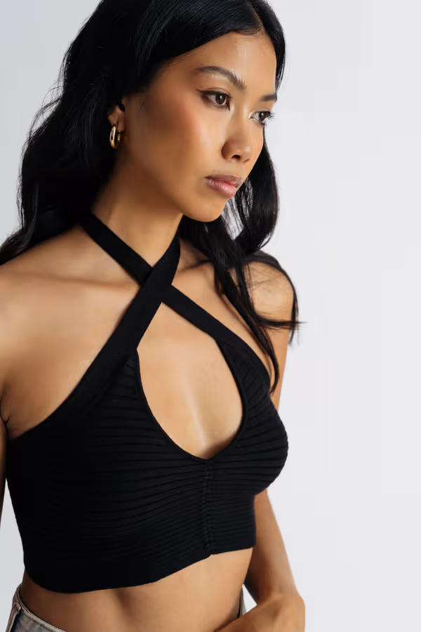 Beni Crop Top - Black