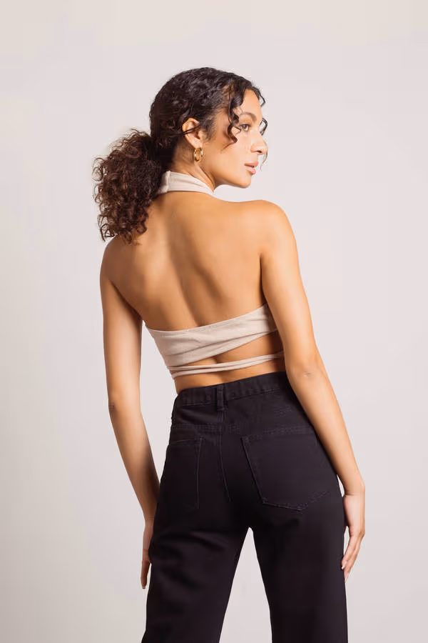 Sami Crop Top - Beige