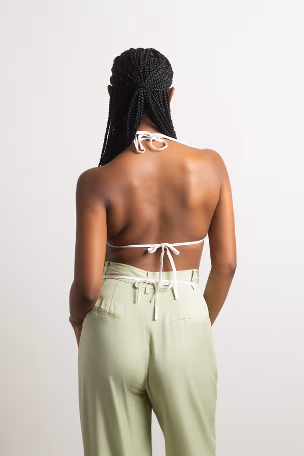 Curtis Crop Top - Chocolate Brown