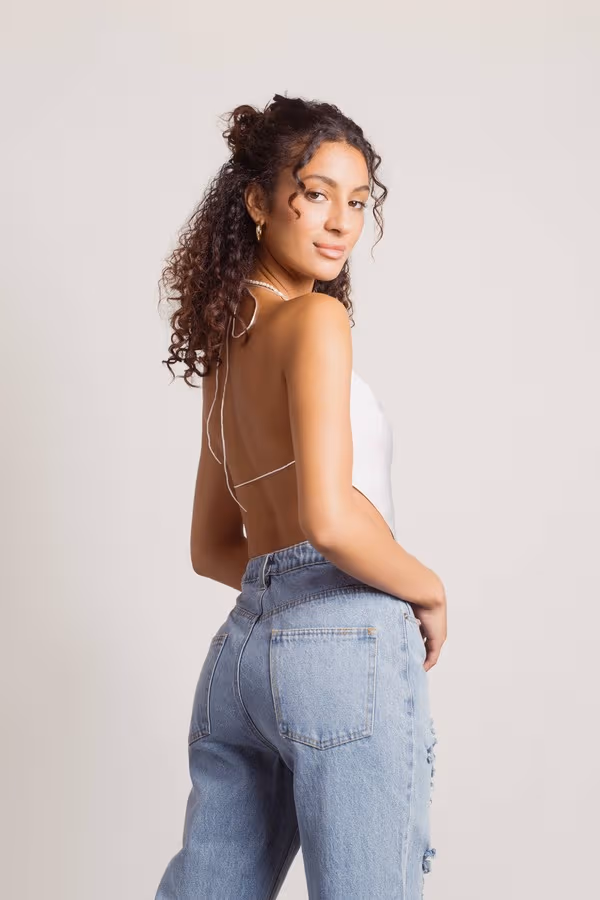 These Days Crop Top - Blue