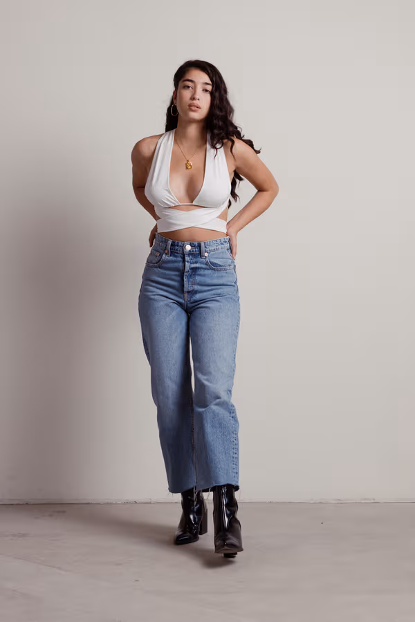 Ossia Crop Top - White