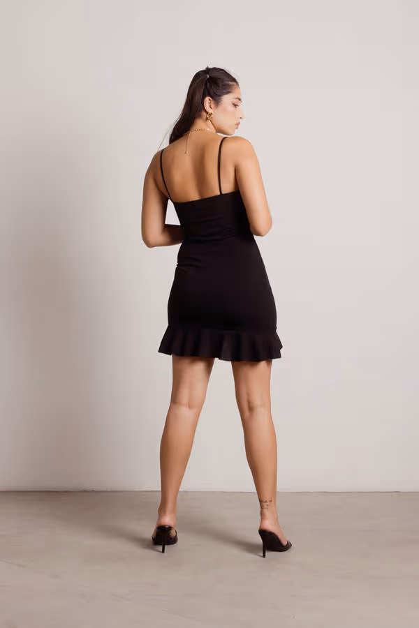 Grad Day Square Neck Cami Mini Dress - Ivory