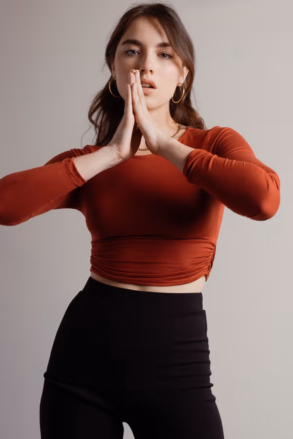 Bad Gal Crop Top - Red