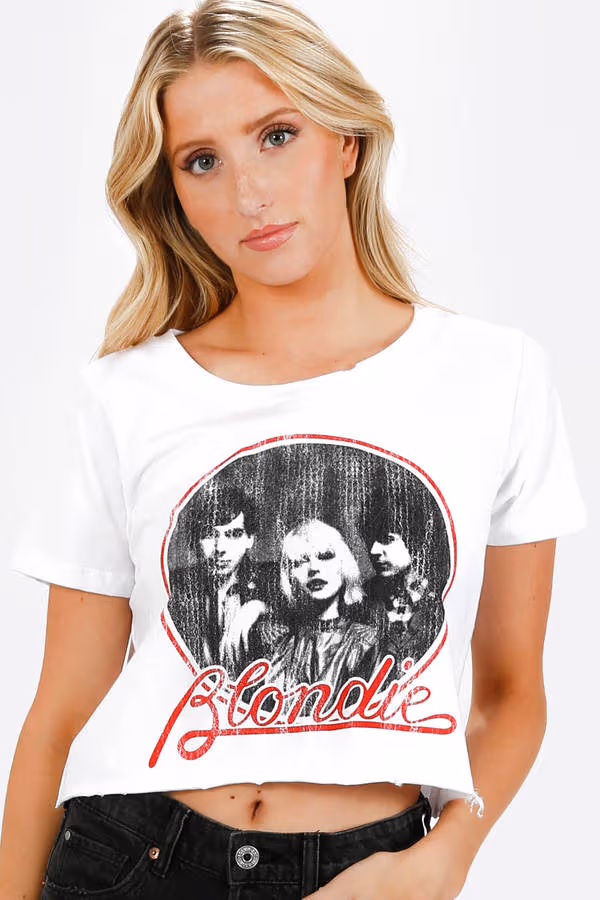 Kaiya Cropped Tee - White