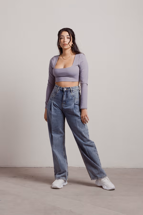 Lalli Crop Top - Lavender