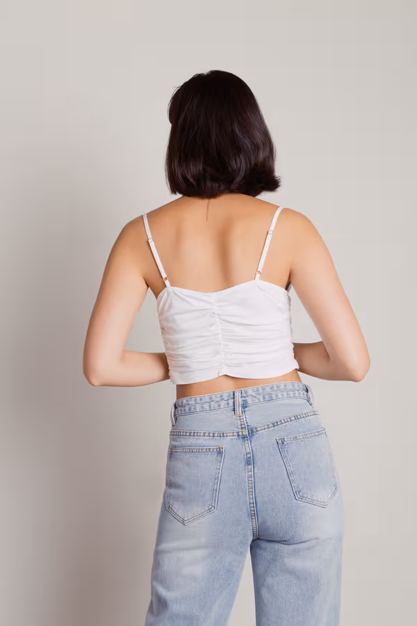 Therese Crop Top - Off White