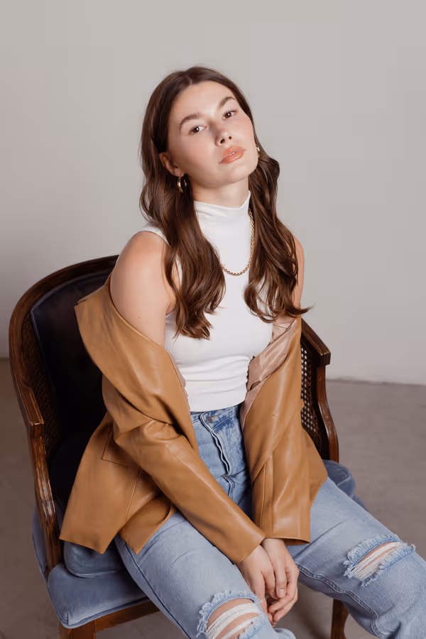 Neil Crop Top - Blue