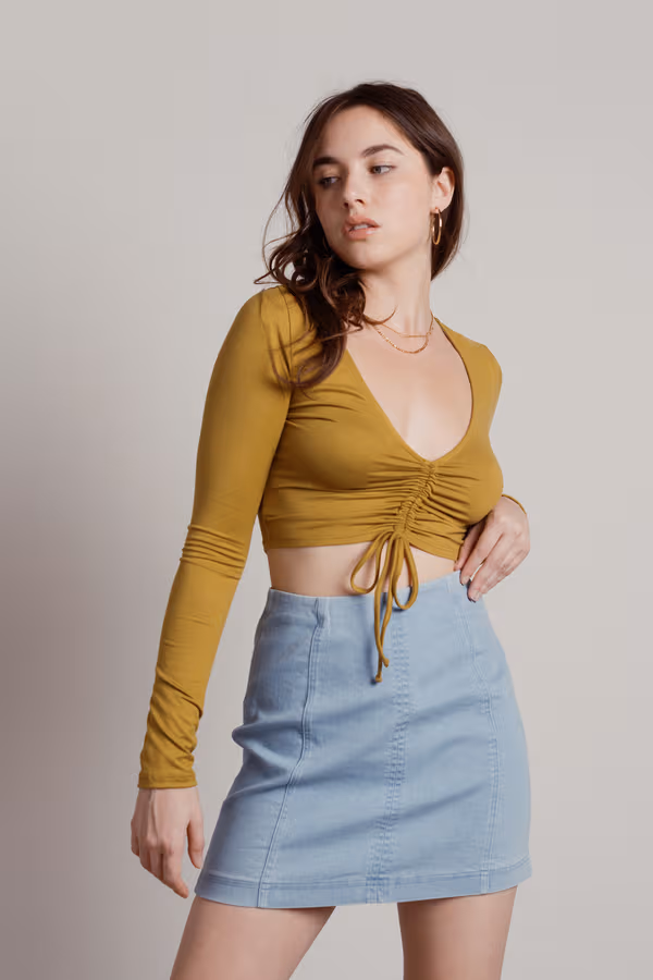 Kassi Crop Top - Moss